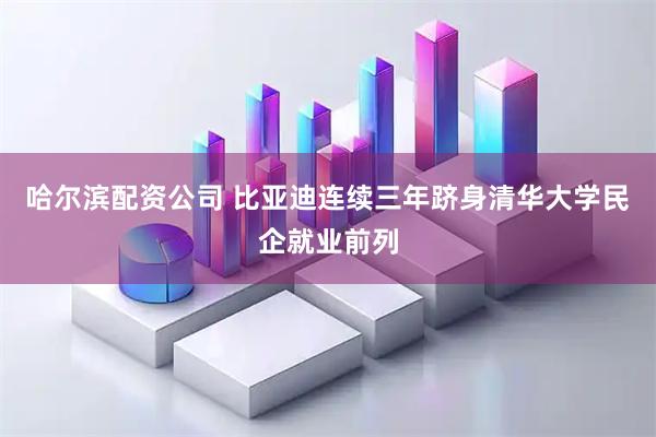 哈尔滨配资公司 比亚迪连续三年跻身清华大学民企就业前列